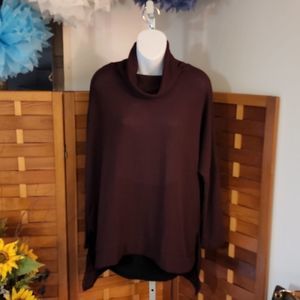 Ladies Marron cowl neck tunic